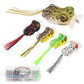 Soft Frog Lures, Topwater Swimbaits for Bass Fishing, Realistic PVC Design, Weedless Hooks, Perfect for Freshwater & Saltwater, Effective Fishing Lures for Pike & Snakehead - style: 5pcs-style C