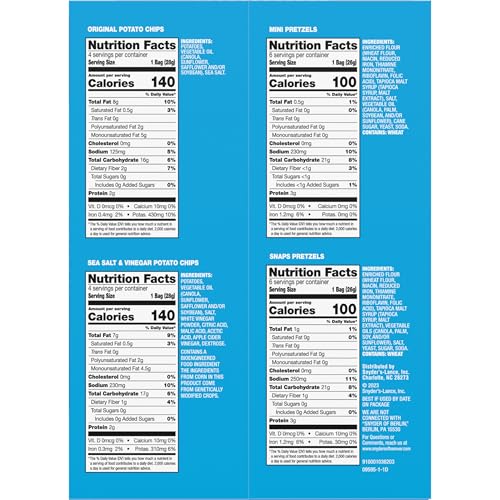 Snyder's of Hanover and Cape Cod Classic Mix Variety Pack, 20 Count Snack Bags