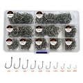 AMHDV 300Pcs/ 500Pcs/ 1000Pcs Small Fishing Hooks, 10 Different Sizes Tiny Fish Hook Set for Freshwater - style: 1000pcs (2# to 20#)