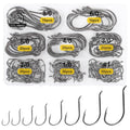 UCEC Circle Fishing Hooks Octopus Hooks Saltwater Freshwater, High Carbon Steel Offset Fishing Octopus Hook Set for Catfish Trout Fishing Size #1 1/02/03/04/05/06/07/08/0 170/ 100PCS - color: 170PCS Size: #1 1/0 2/0 3/0 4/0 5/0 6/0 8/0