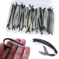 Paddle Tail Swimbaits,Soft Plastic Fishing Lures Swim Baits for Bass Fishing,30/50pcs with Box,Soft Plastic Swimbaits for Bass Trout Crappie Lures Kit for Saltwater Freshwater - color: E:3.15in/0.07oz-30pcs