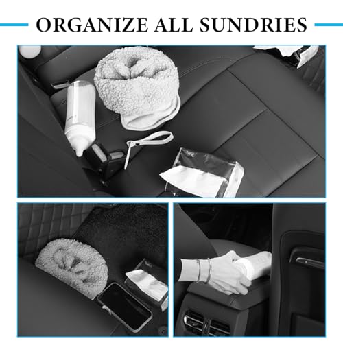 Car Seat Back Organizer with 2 Drink Cup Holder, Headrest Rear Seat Storage Organizer with Tissue Box and Hook, Multi-Functional Backseat Hanging Storage Box for Kids Travel (Black) - color: Black