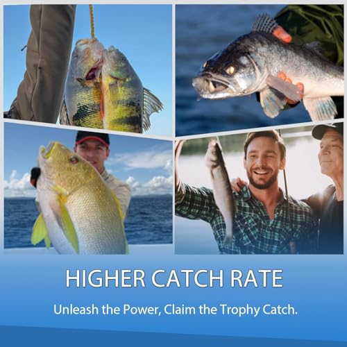 9KM DWLIFE Circle Hooks 25pcs 4X Strong Fishing Hooks – High Carbon Steel, Non-Offset Closed Eye, Wide Gap for Catfish, Striped Bass, Salmon –Circle Hooks for Saltwater & Freshwater - size: 6/0#