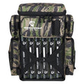 Evolution Fishing Drift Series Tackle Backpack, Outdoor Rucksack w/ 6 Fishing Tackle Trays, Heavy Duty - color: Tiger Stripe, size: 3600