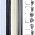 Plastic Weld Kit Welding Rods×40 and Welding Staples×600 Plastic Welding Rods and Hot Staples Plastic Welding Staples for Bumper Repair