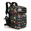 Lovelinks21 Tactical Assault Backpack - 45L 3 Day Assault Pack with MOLLE, Waterproof Rucksack - Fluorescent Tie Dye - color: Fluorescent Tie Dye