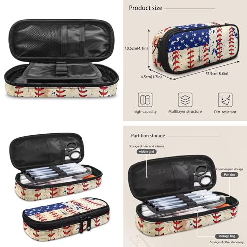 Kids' Backpacks School-Bag 4 Pack Set Custom Baseball Print Backpack with Lunch Box Pencil Case Water Bottle Holder Sling Bag with Pocket Adjustable Strap - color: Custom Baseball Print B