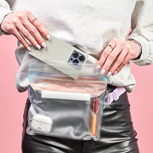 Case-Mate Soap Bubble IP68 Waterproof Fanny Pack - Iridescent | Floating Waterproof Phone Case w/Triple Seal Protection, Adjustable Strap-Fits All Phones-Beach Cruise Ship Travel Essentials - color: Iridescent Fanny Pack