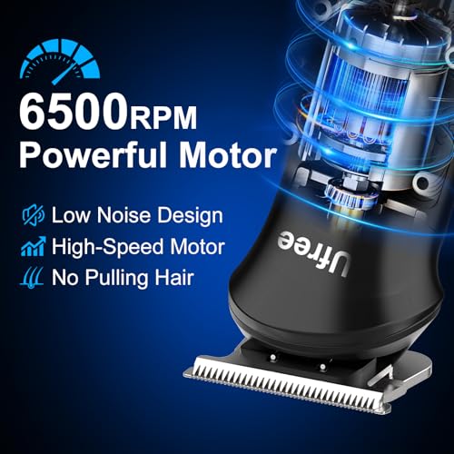 Ufree Beard Trimmer, Hair Clippers Mens Shaver Electric Razor, Hair Trimmer for Men Cordless Barber Clippers and Trimmers Set, Hair Cutting Kit for Men Grooming Gifts, Black - color: Black