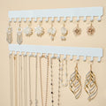 bussdis adhesive necklace hook necklace hanging storage white upgrage Extended - color: White, size: 13.19 inch
