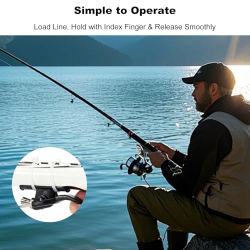 Breakaway Cannon Casting Trigger Bait Launcher Surf Fishing Cast Aid for Beach Rods and Poles Spinning Reel Surf Gear Accessories Finger Protector Extender