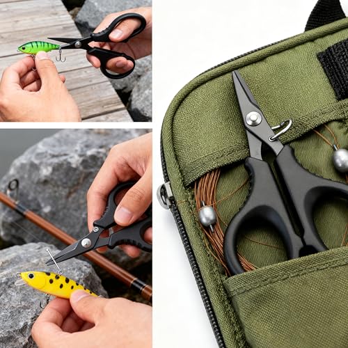 Fillet Knife Set for Beginner, Fishing Pliers Precisely, Fish Measuring Tape, Non Slip Grip Fishing Knife, Saltwater Fishing Accessories, Great Value Fishing Tackle - style: 7pc fishing tool kit