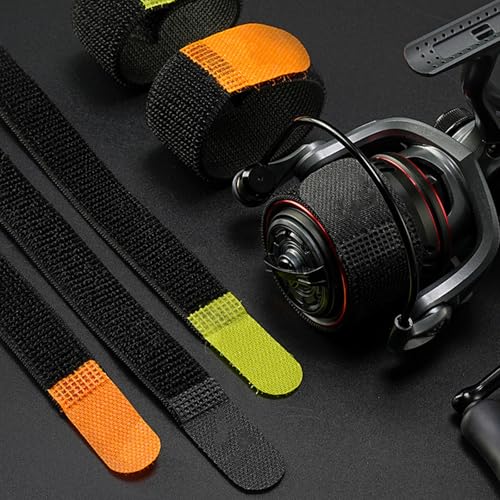 TideGuard Premium Nylon Fishing Reel Spool Cover Protector Band,Enhanced Scratch and Abrasion Reel Protector for Reels and Gear Security - color: Black, size: Large