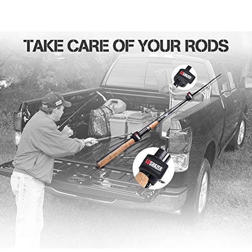 CYSKY Fishing Rods Belt Stretchy Rod Straps Fishing Tackle Ties Cable Fishing Rod Holders Fit for Casting Rods, Spinning Rods and Fly Rods (5 Color, 10 pcs)