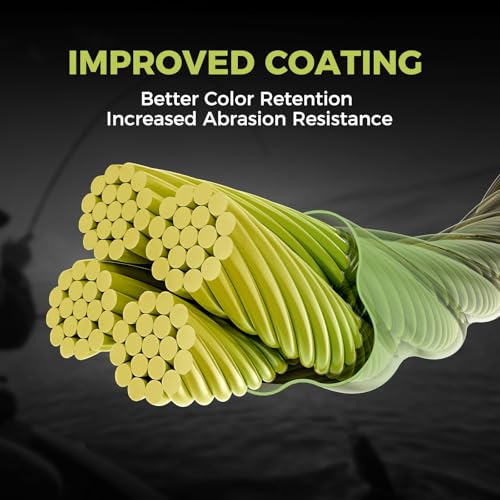 KastKing Destron Braided Fishing Line, Highly Abrasion Resistant, Improved Knot Strength, Ultra-Thin Diameter Superline, Zero Stretch & Memory, CFT “Color Fast Technology”, 75% Thinner Than Mono - color: X4-Green Algae, size: 300 Yds-40 LB