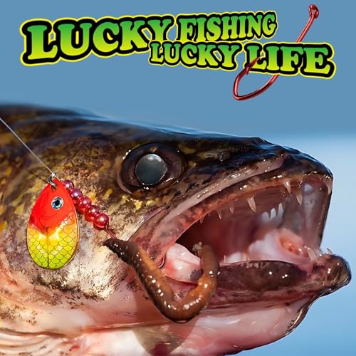 LUCKYFISHING Baitholder Fishing Hooks Saltwater Freshwater 100/80/70/60pcs Professional V Bait Holder Hooks for Bass Trout Crappie Soft Live Baits Black Red with Size 1 2 4 6 8 1/0-6/0 - color: Red, size: 2/0-100pcs