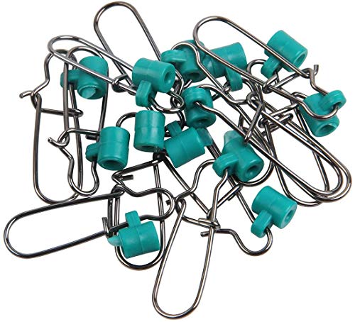 Fishing Sinker Slide Fishing Line Sinker Slider Heavy Duty Fishing Snap Clips Sliding Swivels Sinker Weights Connector Saltwater Surf Fishing Rigs Catfish Bottom Rig Fish Finder Rig - style: 20pcs Green Slide