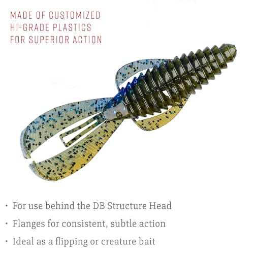 Strike King Rage Bug Fishing Lure, Soft Plastic Grub, Unique Design, Subtle Action - color: Okeechobee Craw
