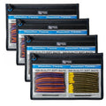 Reaction Tackle Clear Tackle Storage Bags, Water Resistant Zippered Paks for Bait, Lures, and Soft Plastics, Heavy Duty TPU with Reinforced Sides for Boats and Kayaks, 14x9 in, 4-Pack - size: 14x9 in, 4-Pack