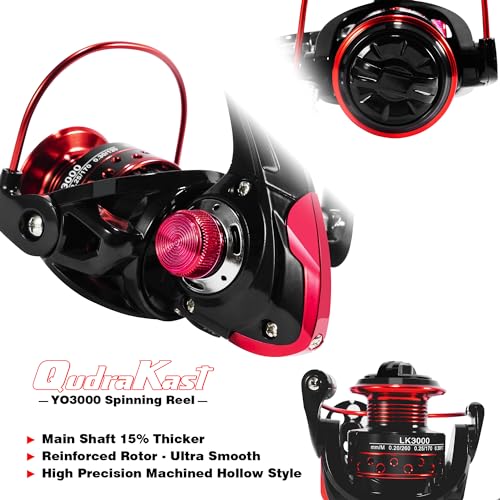 Fishing Rod and Reel Combos, Unique Design with X-Warping Painting, Carbon Fiber Telescopic Fishing Rod with Reel Combo Kit with Tackle Box, Best Gift for Fishing Beginner and Angler - color: Red, size: 1.8 m 5.91 ft (No Accessories)