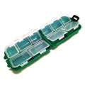 KALAVARMA Waterproof Fishing Lure Box Spoon Hooks Baits Storage Tackle Box Containers for Casting Fishing Fly Fishing - color: Green