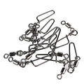 100pcs High-Strength Coastlock Swivels 145LP Ball Bearing Fishing Snaps and Swivels Fishing Rolling Swivel Coastlock Snap Duck Decoy Rig Snap Swivels Texas Rig Decoy Swivel Clips