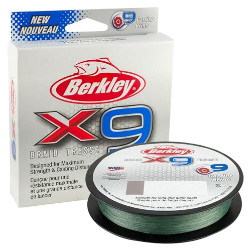 Berkley x9 Braid Fishing Line - color: Crystal, size: 2188yd, style: 10lb Test