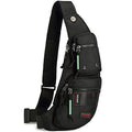 NICGID Sling Bag Chest Shoulder Backpack Crossbody Bags Casual Daypack for Men Women (Black-2854) - color: Black-2854