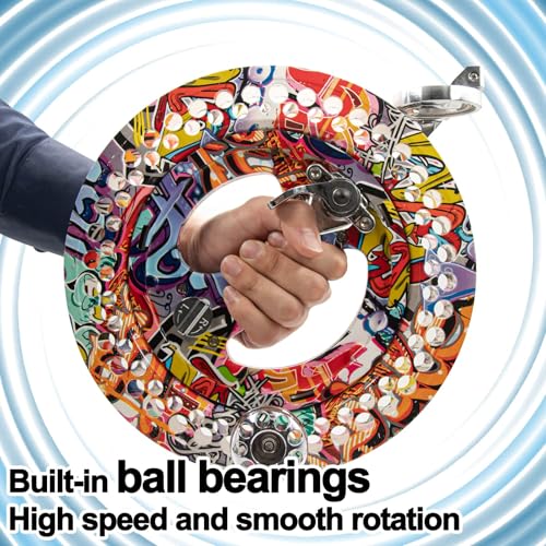 9KM DWLIFE 11in Kite Reel Winder with Shoulder Strap, Aluminum, Ratchet Lock Brake, Smooth Rotation Ball Bearing, Line-Guide, Large Single Line Kite Flying