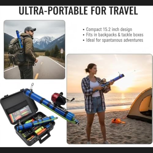 Fishing Catapult Rod, 2026 New Fly Fishing Rod for Kid, Catapult Fishing Rod, Professional Sling Shot Fishing Reel Pole, Saltwater and Freshwater Great Gear for Outdoor Anglers Travel - color: Intermediate