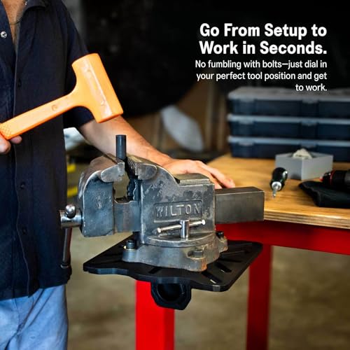 SST® Roto-Mount – 360° Rotating Bench Mount for Vises, Grinders & Notchers – Quick-Release Tool System – Grade 8 Hardware, DOM Tubing & Laser-Cut Steel – Weather & Corrosion Resistant - style: Roto-Mount