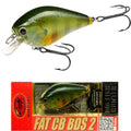 LUCKY CRAFT Fat CB BDS2 Fishing Lure, 2.5" Floating Squarebill Crankbait, 2–3 ft Depth, Freshwater Trout and Bass Lures, Bass Fishing Gear and Tournament Hard Bait - color: 148 Ghost Baby BG