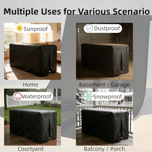 Turkey Fryer Cover,Waterproof Dustproof Oxford Fabric Cover (420D/500D/600D) - Customizable Size, Shape & Accessories for Patio,Garage,Garden,Home (Black/Gray/Beige) - size: customized size