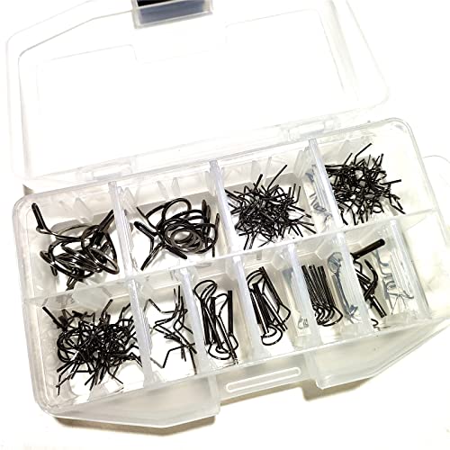 Kalavarma Fly Fishing Rod Repair Guide Kit Classic Fly Rod Wire Loop Fly Tops Sliver,Black,Gun Smoke Color - color: Grey