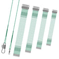 Fishing Leaders, Anti-bite Stainless Steel Wire Leaders Fishing Leaders Line with Swivels for Saltwater and Freshwater - color: green