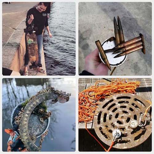 MUTUACTOR Three Sides Fishing Magnet Kit Strong Powerful Combined 1500lb,Super Strong Neodymium Magnet for Fishing Salvage Under Water with 66 Feet Rope and Gloves - style: 1500lb Magnet--1.7"x2.7"x1.4"