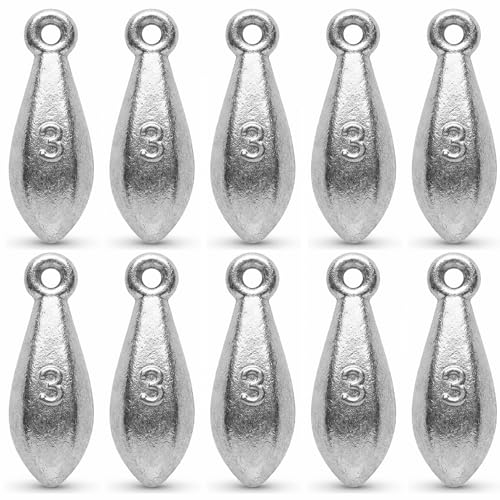 Bank Sinkers Fishing Weights, No-Roll Hexagonal, Surf & Catfish Saltwater - style: 3 Ounce-10pcs