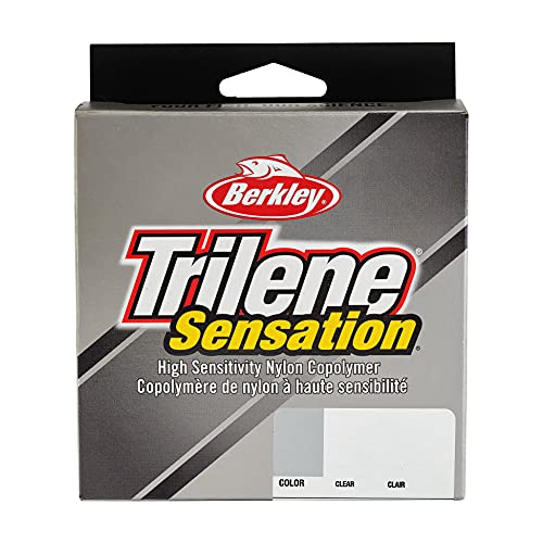 Berkley Trilene® Sensation, Clear, 2lb | 0.9kg Monofilament Fishing Line, Suitable for Freshwater Environments, 330yd | 301m, Clear Clair