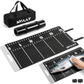 Large 29" Fish Fillet Mat with Storage Bag, Non-Slip Fish Cleaning Mat with 25" Integrated Ruler, Portable Fish Fillet Board for Cutting and Cleaning