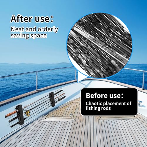 Boating Vertical Fishing Rod Holders for Boat Deck, Portable Mount Fishing Rod Holder Fishing Rod Rack for Storage and Fixation, Fishing Pole Rack - style: Boat Rod Holders-2 Pack
