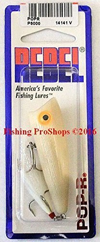 Rebel Lures Pop-R Topwater Popper Fishing Lure - color: Bone, style: Pop-r (1/4 Oz)
