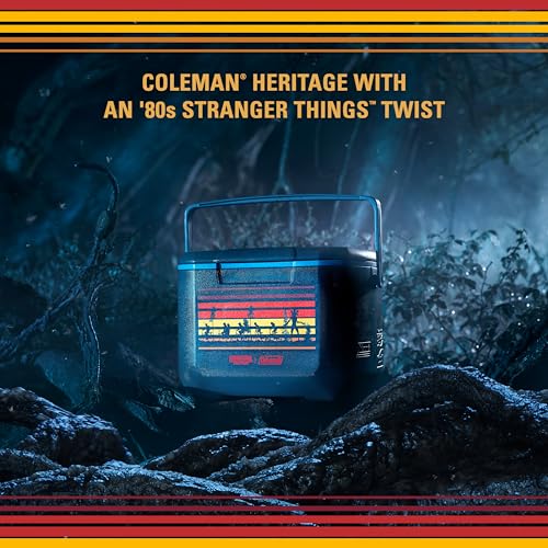 Coleman Stranger Things Outdoor Gear Collection, Limited Edition Stranger Things & Coleman Upside Down Camping Assortment, Cooler/Chair/Tent/Sleeping Bag - style: 16qt Cooler
