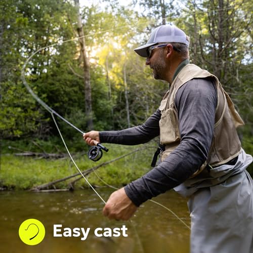 SF Fly Fishing Line with Two Welded Loops Weight Forward Floating Fly Lines Trout 90FT WF2 3 4 5 6 7 8 9F Multi-Color Freshwater - color: Grass Green, size: WF6F 90FT Line