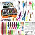 PLUSINNO Bass Fishing Lures - Pro Tackle Box Kit for All Water, 307 pcs | Largemouth Smallmouth Bass Fishing Kit, Freshwater, Lake, 6 Pre-rigged Rigs for Ready to Use, Beginners Fishing Tackle - color: orange