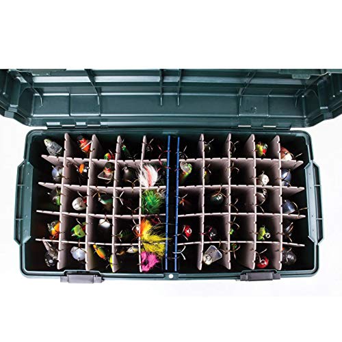 Flambeau Outdoors 6127ZR Maximizer Large Lure Storage Box with Zerust Anti-Corrosion Technology, [1] Dry Box, Deep Green