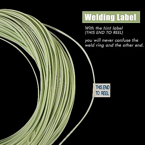 Riverruns Fly Fishing Floating Line with Welded Loop Weight Forward Fly Lines 85FT WF3 4 5 6 7 8F - color: Single Moss Green, size: WF5F
