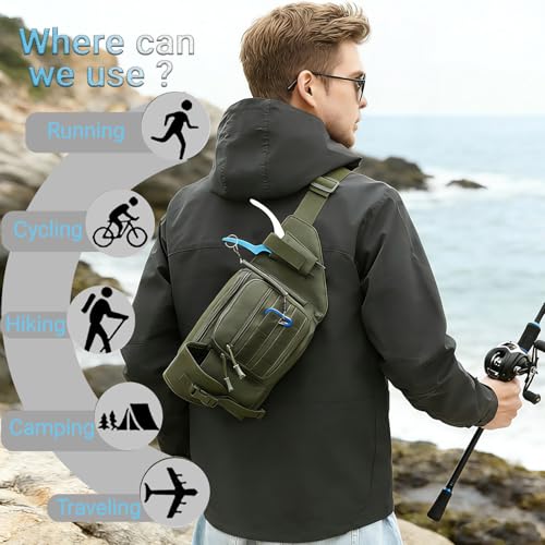 Tactical Fanny Pack，Military Waist Bag Hip Belt Bumbag Utility Bags for Fishing Hiking Hunting with Mesh Water Bottle Holder Pouch (Green) - color: Green