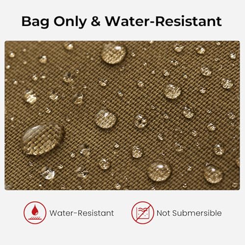 Piscifun Fishing Backpack with Rod Holder, Lightweight Sling Bag Storge Gear and Equipment - color: Khaki, size: Large, style: Latch