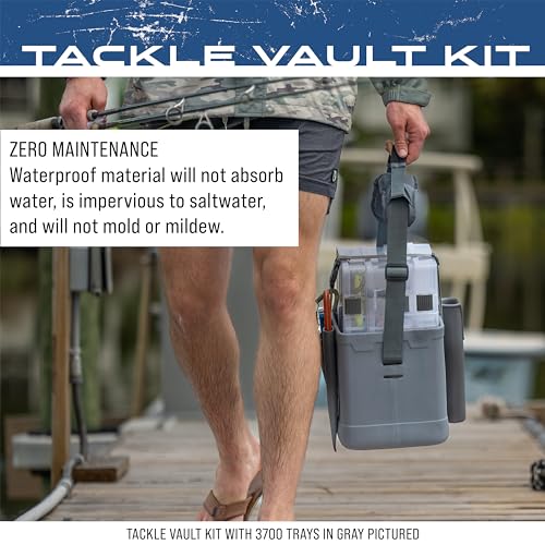 FROGG TOGGS EVA Tackle Vault, Lightweight, Customizable Fishing Tackle Bag - color: Black, style: 3700 Kit