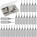 Fishing Drop Shot Weights Saltwater Fishing Sinkers Dropshot Fishing Sinker Skinny Pencil Shaped with Barrel Swivels Snagless Sinker Rig Fishing Weights for Freshwater Bass Fishing Lures - style: 3/16oz - 30pcs